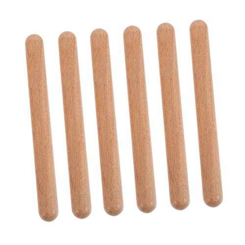 JOINPAYA 3 Paare Rhythmus Sticks Percussion Instrument für Musikunterricht für Jungen Fördert Musikalisches Talent und Rhythmusgefühl von JOINPAYA