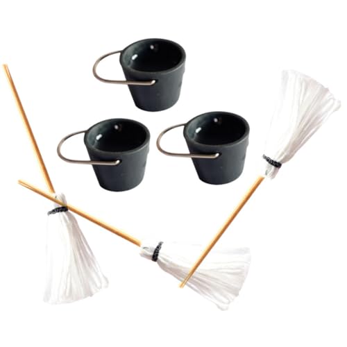 JOINPAYA Miniatur-mopp-Eimer-Set – Mopp-Eimer Für Böden – Puppenhausmöbel Miniaturspielzeug JOINPAYA Miniatur-mopp-Eimer-Set – Mopp-Eimer Für Böden – Puppenhausmöbel Miniaturspielzeug von JOINPAYA