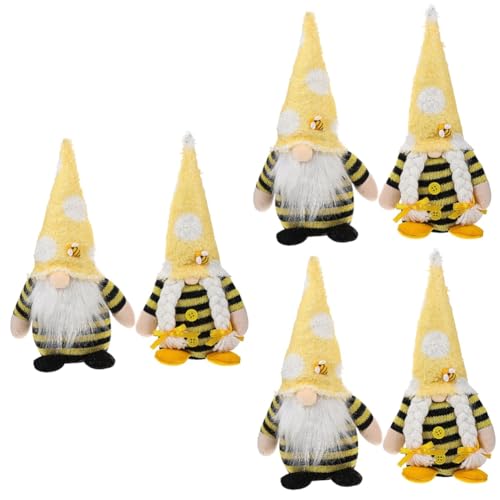 JOINPAYA 3 Sätze GNOME Puppe Dekoration Für Bee Festival Niedliche Stoffpuppen Für Fröhliche Feiertagsverschönerung Einzigartiges Design Für Wohnzimmer Und Festtagsdeko 2 Stücke * 3 JOINPAYA 3 Sätze GNOME Puppe Dekoration Für Bee Festival Niedliche Stoffpuppen Für Fröhliche Feiertagsverschönerung Einzigartiges Design Für Wohnzimmer Und Festtagsdeko 2 Stücke * 3 von JOINPAYA