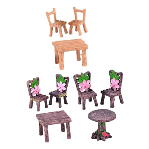 JOINPAYA 3sätze Miniatur Gartenmöbel Teiliges Tisch Und Stuhl Resin Für Mikrolandschaft Dekoration Für Miniaturgärten Projekte Kreative Gestaltung JOINPAYA 3sätze Miniatur Gartenmöbel Teiliges Tisch Und Stuhl Resin Für Mikrolandschaft Dekoration Für Miniaturgärten Projekte Kreative Gestaltung von JOINPAYA