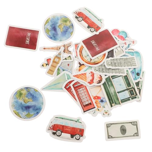 JOINPAYA 3 Sätze Reiseaufkleber Scrapbooking Sticker Scrapbook Stickers journaling Sticker Scrapbooking-Sticker schulzeug Aufkleber zum Selbermachen dekorativer Landschaftsaufkleber Papier von JOINPAYA