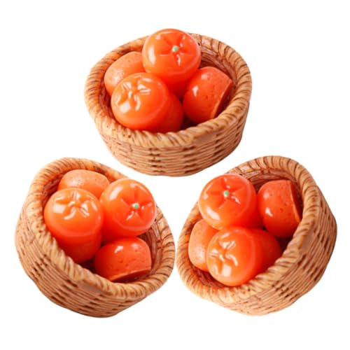 JOINPAYA Mini-Obst-dekorationsset Von Miniature Fake Fruits Für Puppenhaus Kleiner Obst-requisitenkorb von JOINPAYA
