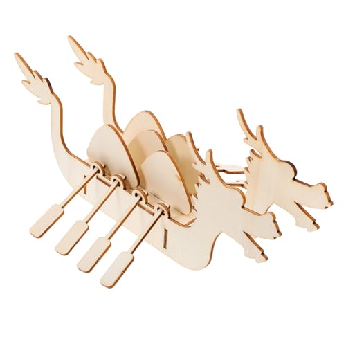 JOINPAYA 3 Sets Handgefertigtes Drachenboot Puzzle Aus Holz Für Kleinkinder Kinderpuzzles Kinderpuzzles Puzzle Für 3D Puzzles 3D Puzzles Pädagogische Wissenschafts Kits von JOINPAYA