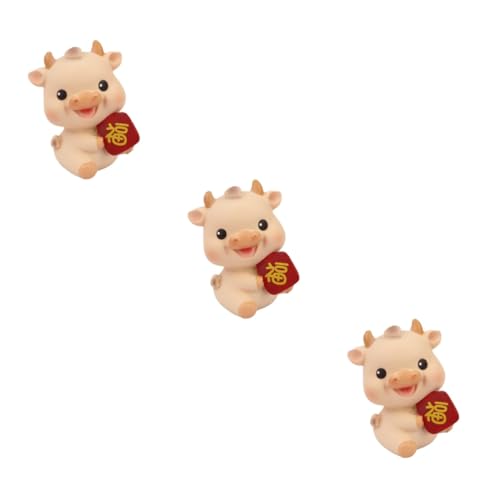 JOINPAYA 3 Stck. Kuchenverzierung Kuh-ornamente Für Weihnachten Die Ochse Klein Kühe Mini-rinder Vieh-statue Rinderschmuck Harz JOINPAYA 3 Stck. Kuchenverzierung Kuh-ornamente Für Weihnachten Die Ochse Klein Kühe Mini-rinder Vieh-statue Rinderschmuck Harz von JOINPAYA