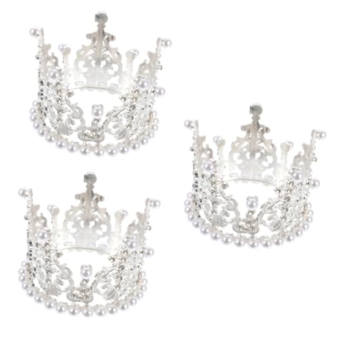 JOINPAYA 3 Stk Krone Dekoration Ornament party mitgebsel kinderparty mitgebsel tortendeko firmung Krone Tortenaufsatz Dekorative Kronen künstliche perle Silver JOINPAYA 3 Stk Krone Dekoration Ornament party mitgebsel kinderparty mitgebsel tortendeko firmung Krone Tortenaufsatz Dekorative Kronen künstliche perle Silver von JOINPAYA
