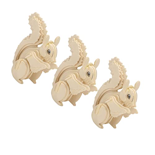 JOINPAYA 3 Stück 3D kleines Eichhörnchen -Puzzle kinderpuzzles aus Holz 3D-Puzzles für Holzpuzzle für Jungen Holzpuzzles für JOINPAYA 3 Stück 3D kleines Eichhörnchen -Puzzle kinderpuzzles aus Holz 3D-Puzzles für Holzpuzzle für Jungen Holzpuzzles für von JOINPAYA