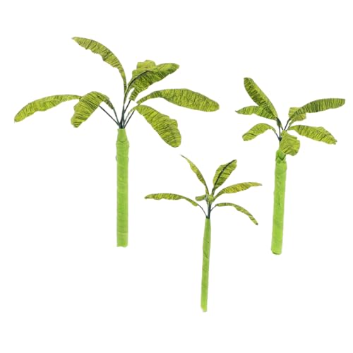 JOINPAYA 3-teiliges Mini-landschaftsmodell Bananenbaum-Modell Realistischer Miniatur-bananenbaum Als Tischdekoration JOINPAYA 3-teiliges Mini-landschaftsmodell Bananenbaum-Modell Realistischer Miniatur-bananenbaum Als Tischdekoration von JOINPAYA