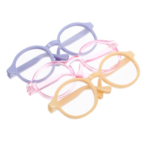 JOINPAYA 3 Stück Bunte Puppenbrillen Miniatur Kunststoffbrillen Modische Accessoires für Puppen mit Macaron Blau Gelb und Transparent Rosa Rahmen JOINPAYA 3 Stück Bunte Puppenbrillen Miniatur Kunststoffbrillen Modische Accessoires für Puppen mit Macaron Blau Gelb und Transparent Rosa Rahmen von JOINPAYA