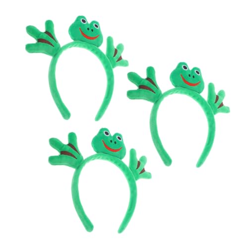 JOINPAYA 3 Stück Frosch Stirnbänder Cosplay Tierohren Haarreifen für Erwachsene Wiederverwendbare Bequeme Party accessoires für Halloween Karneval Themenfeiern von JOINPAYA
