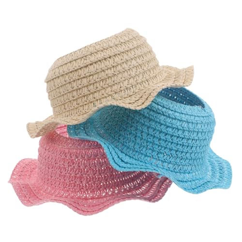 JOINPAYA 3 Stück Handgefertigte Gehäkelte Strohhüte Zum Selbermachen Strand Stil Mini Eimerhüte Für 17 cm Große Puppen Kostümzubehör JOINPAYA 3 Stück Handgefertigte Gehäkelte Strohhüte Zum Selbermachen Strand Stil Mini Eimerhüte Für 17 cm Große Puppen Kostümzubehör von JOINPAYA