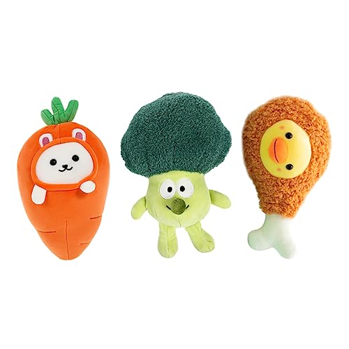 JOINPAYA 3 Stück Karotte Plüschpuppe Kuscheltier für spielzeuge für kinderknallzeug Toys Essen Plüschpuppe Karottenpuppenspielzeug Stoff von JOINPAYA