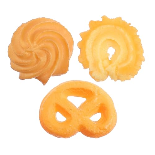 JOINPAYA 3 Stück Kreative Cookie Modell aus Langlebigem PVC Realistische Fake Keks Dekoration für Fotografie Bäckerei Schaufenster Kinderspielzeug und Kuchendeko von JOINPAYA