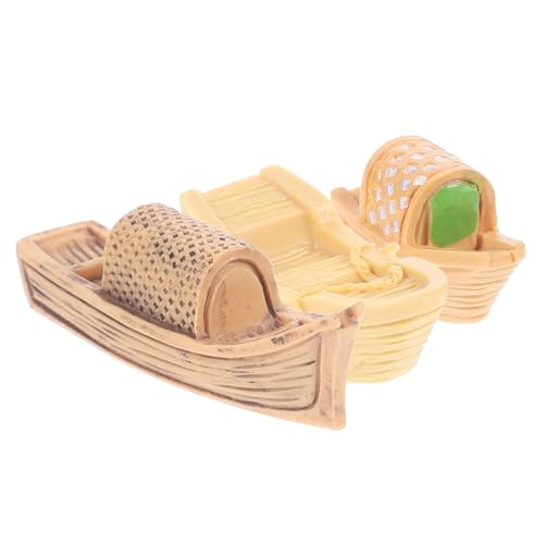 JOINPAYA 3 Stück Kleiner Boot Modell aus Harz Rustikales Vintage Boot für Puppenhäuser Mikrolandschaften und Kreative Deko JOINPAYA 3 Stück Kleiner Boot Modell aus Harz Rustikales Vintage Boot für Puppenhäuser Mikrolandschaften und Kreative Deko von JOINPAYA