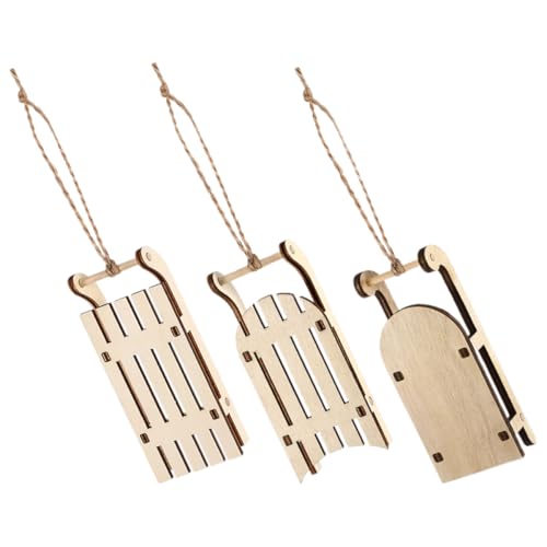 JOINPAYA 3 Stück Mini Holzschlitten Weihnachtsdekoration DIY Bausatz Handpolierte Miniatur Schlitten als Weihnachtsbaumschmuck und Hängende Holzdeko für Tisch Regal Tür Vielseitig und JOINPAYA 3 Stück Mini Holzschlitten Weihnachtsdekoration DIY Bausatz Handpolierte Miniatur Schlitten als Weihnachtsbaumschmuck und Hängende Holzdeko für Tisch Regal Tür Vielseitig und von JOINPAYA