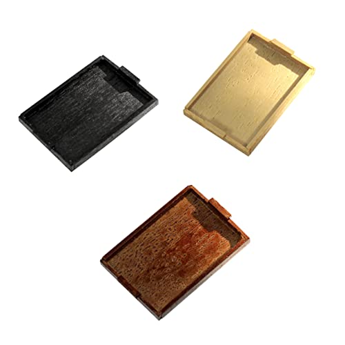 JOINPAYA 3 Stück Mini -Tablettspielzeug ablage tablett für spielzeuge für Home Dekoration Wohnkultur Ornament Layout Puppenhaus Tablett Mini-Serviertablett Legierung von JOINPAYA