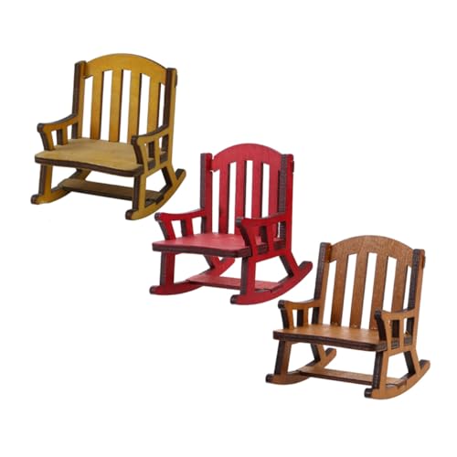 JOINPAYA 3 Stück Miniatur Schaukelstuhl aus Holz mit Natürlicher Maserung und Beweglicher Funktion Puppenhaus Möbel Zubehör für Feengarten Mikro Landschaft Dekoration JOINPAYA 3 Stück Miniatur Schaukelstuhl aus Holz mit Natürlicher Maserung und Beweglicher Funktion Puppenhaus Möbel Zubehör für Feengarten Mikro Landschaft Dekoration von JOINPAYA