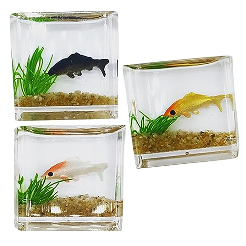 JOINPAYA 3 Stück Puppenhaus Aquarium Klein Panzer Künstlich Tank Gefälscht Mini Simulations-Aquarium-Modell Partyartikel Für Winzige Fischschalen Plastik JOINPAYA 3 Stück Puppenhaus Aquarium Klein Panzer Künstlich Tank Gefälscht Mini Simulations-Aquarium-Modell Partyartikel Für Winzige Fischschalen Plastik von JOINPAYA