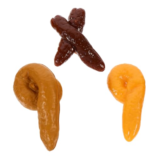 JOINPAYA 3 Stück Simulation Poop-Modell Hocker-Modell gefälscht Suprise lustige Spiele Fun Toy Simuliertes Stuhl-Modell Funny Games Streichhocker simuliertes Stuhlmodell Plastik von JOINPAYA