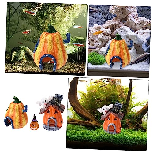 JOINPAYA 3 Stück Teiliges Halloween Aquarium Farbechte Kürbis Geisterhaus Figuren Fischsicheres Harz Ornament für Fischbecken Langlebig Leicht und Platzsparend für Aquarien Dekoration JOINPAYA 3 Stück Teiliges Halloween Aquarium Farbechte Kürbis Geisterhaus Figuren Fischsicheres Harz Ornament für Fischbecken Langlebig Leicht und Platzsparend für Aquarien Dekoration von JOINPAYA