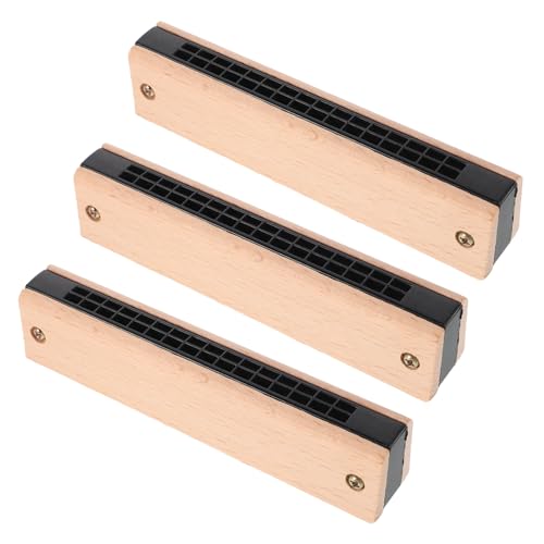JOINPAYA 3 Stück Teiliges Holzmundharmonika Doppelreihe DIY Lernspielzeug Kreatives Musikinstrument für Kleinkinder Feinmotorik und Musikalität JOINPAYA 3 Stück Teiliges Holzmundharmonika Doppelreihe DIY Lernspielzeug Kreatives Musikinstrument für Kleinkinder Feinmotorik und Musikalität von JOINPAYA