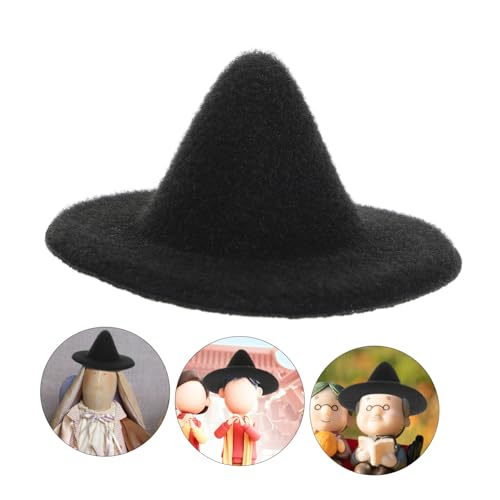 JOINPAYA 3 Stück Teiliges Mini Hexenhüte Schwarz für DIY Bastelarbeiten Puppenzubehör Halloween Dekorationen Leichte und Mini Hüte für Kreative Handarbeiten und Geschenke von JOINPAYA