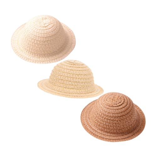 JOINPAYA 3 Stück Teiliges Mini Strohhüte für Puppen Leichte Bastelhüte aus Weichem Material Charmante Kopfbedeckung für DIY Handwerk und Foto Requisiten Passend für Puppen Aller JOINPAYA 3 Stück Teiliges Mini Strohhüte für Puppen Leichte Bastelhüte aus Weichem Material Charmante Kopfbedeckung für DIY Handwerk und Foto Requisiten Passend für Puppen Aller von JOINPAYA