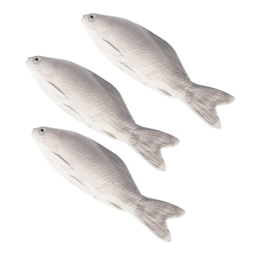 JOINPAYA 3 Stück Teiliges Realistische Fisch deko aus Hochwertigem Pu Material Detailgetreue Oberflächentextur Kindersicheres Lernspielzeug für Wohnraum Büro und Aquarium tischdekoration von JOINPAYA