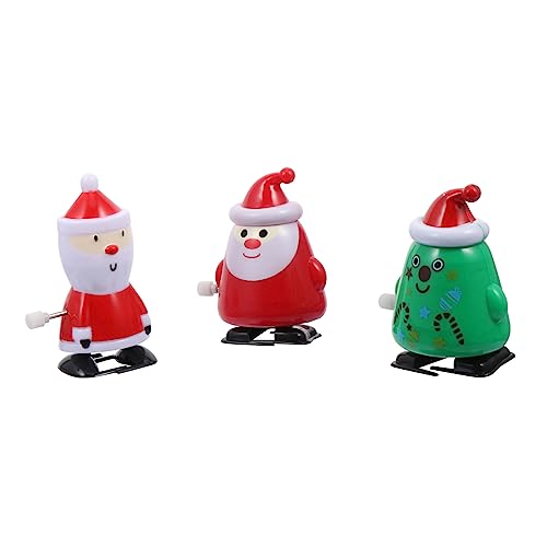 JOINPAYA 3 Stück weihnachtsuhrwerk Party für für Weihnachtsmann- weihnchtsdeko weihnachtsmann laufspielzeug weihnachtsmann Abs von JOINPAYA