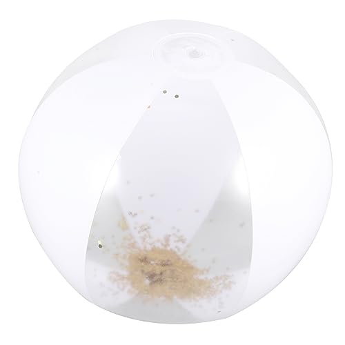 JOINPAYA 3 Stücke Glitzernder Wasserball Sandspielzeug Spiele Am Strand Sandkasten Strandball Mit Pailletten Schwimmbadball Aufblasbares Poolspielzeug Wasser Aufblasbarer Ball Pvc von JOINPAYA