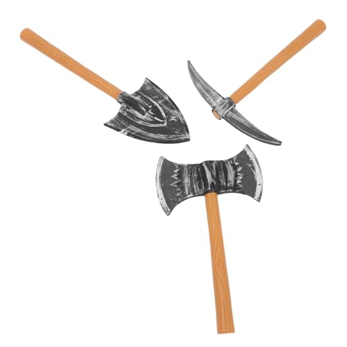 JOINPAYA Halloween Zwergen Requisiten Set Kunststoff Vintage Äxte Schaumstoff GNOME Und Spitzhacke Zubehör Für Cosplay Und Party JOINPAYA Halloween Zwergen Requisiten Set Kunststoff Vintage Äxte Schaumstoff GNOME Und Spitzhacke Zubehör Für Cosplay Und Party von JOINPAYA