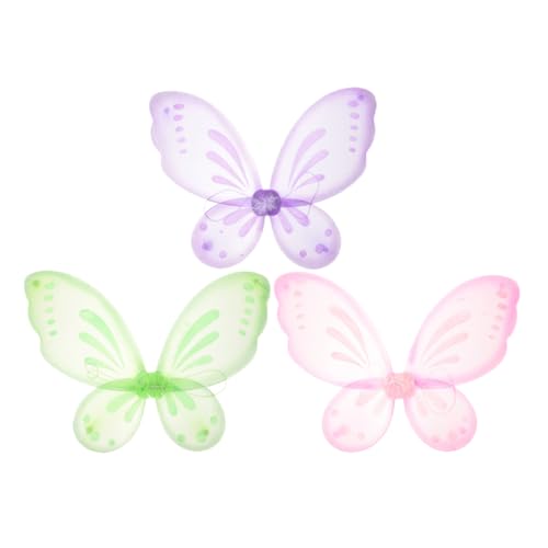 JOINPAYA 3-Teilige Feen-Schmetterlingsflügel Für Mädchen: Engelsfeen-Kostümflügel Kleinkinder-Kostüm Für Halloween Cosplay Partyzubehör JOINPAYA 3-Teilige Feen-Schmetterlingsflügel Für Mädchen: Engelsfeen-Kostümflügel Kleinkinder-Kostüm Für Halloween Cosplay Partyzubehör von JOINPAYA