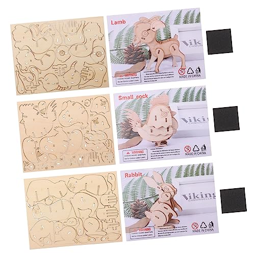 JOINPAYA 3 Teiliges Holz Tierpuzzle Kinderpuzzle Kinderspielzeug Lernspielzeug 3D Tier Puzzle Lernspielzeug Lernpuzzle Kinderpuzzle Kinderpuzzle JOINPAYA 3 Teiliges Holz Tierpuzzle Kinderpuzzle Kinderspielzeug Lernspielzeug 3D Tier Puzzle Lernspielzeug Lernpuzzle Kinderpuzzle Kinderpuzzle von JOINPAYA