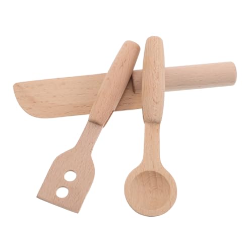 JOINPAYA 3 Teiliges Küchenutensilien Set Aus Holz Für – Kochmesser Löffel Set Realistische Lebensmittelschneider Backwerkzeuge – Für Kleinkinder Obst Gemüse Sandwich Salat JOINPAYA 3 Teiliges Küchenutensilien Set Aus Holz Für – Kochmesser Löffel Set Realistische Lebensmittelschneider Backwerkzeuge – Für Kleinkinder Obst Gemüse Sandwich Salat von JOINPAYA