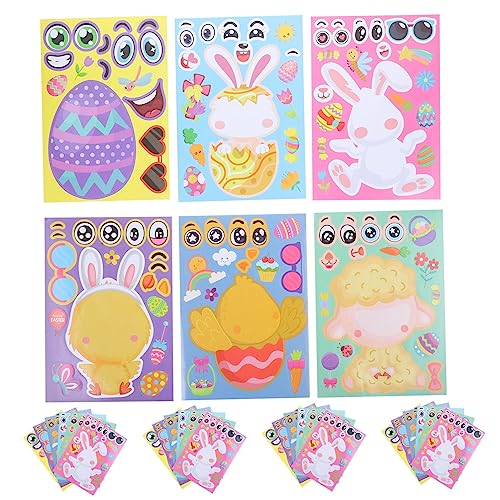 JOINPAYA 30blätter Ostern Puzzle Aufkleber Bunte Dekorative Sticker Für Junge Mädchen Party Dekoration Niedliche Designs Mit Hase Ei Und Küken Für Kreative Bastelprojekte Und Feste JOINPAYA 30blätter Ostern Puzzle Aufkleber Bunte Dekorative Sticker Für Junge Mädchen Party Dekoration Niedliche Designs Mit Hase Ei Und Küken Für Kreative Bastelprojekte Und Feste von JOINPAYA