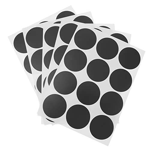 JOINPAYA 30 Blatt selbstbräunende Augenklappe bräunungsaufkleber bräunungssticker Tanning-Aufkleber für Sonnenstudio Aufkleber Beschriftungen runde aufkleberetiketten PVC Black von JOINPAYA