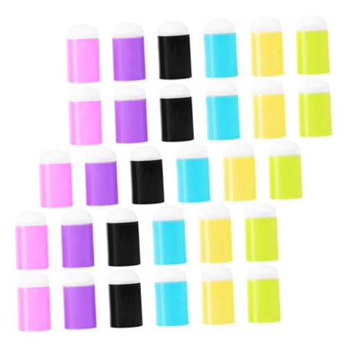 JOINPAYA 30 Stück Doodle-Fingerschwamm Bilden Kunst-Kit Make-up-Schwamm Markierungen Machen bastelset basteln für Kinderkunst Schwammpinsel zeichnen Malerei Versorgung Plastik von JOINPAYA