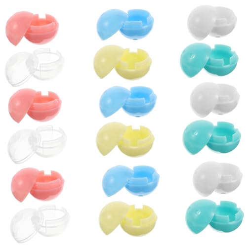 JOINPAYA 30stücke Leere Kapseln Für Kaugummiautomaten Runde Mini-kapseln Weiß Blau Grün Transparent Gelb Party-goodies Für Ostern Und Kreative Diy-projekte von JOINPAYA