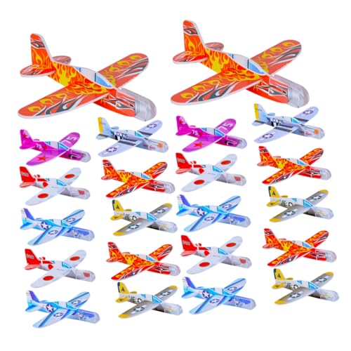 JOINPAYA 30 Stück Teiliges Flugzeugspielzeug DIY zum Werfen Bunter Kinderflieger Leicht Zusammenbaubar für Outdoor Geburtstagspartys und Kreative Bastelstunden JOINPAYA 30 Stück Teiliges Flugzeugspielzeug DIY zum Werfen Bunter Kinderflieger Leicht Zusammenbaubar für Outdoor Geburtstagspartys und Kreative Bastelstunden von JOINPAYA