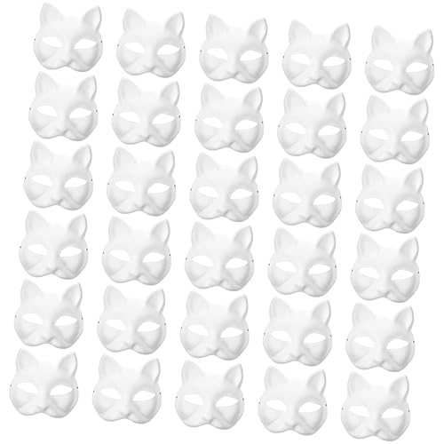 JOINPAYA 30 Stücke Blank Katze Masken Hand Bemalt Masken Katze Maske Halloween-party Requisiten JOINPAYA 30 Stücke Blank Katze Masken Hand Bemalt Masken Katze Maske Halloween-party Requisiten von JOINPAYA