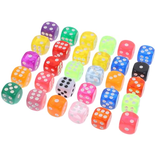 JOINPAYA 13mm Harz Würfel Set 30 Stücke Brettspiel Würfel Spielzeug Für Jungen Und Mädchen Party Und Spiel Requisiten JOINPAYA 13mm Harz Würfel Set 30 Stücke Brettspiel Würfel Spielzeug Für Jungen Und Mädchen Party Und Spiel Requisiten von JOINPAYA