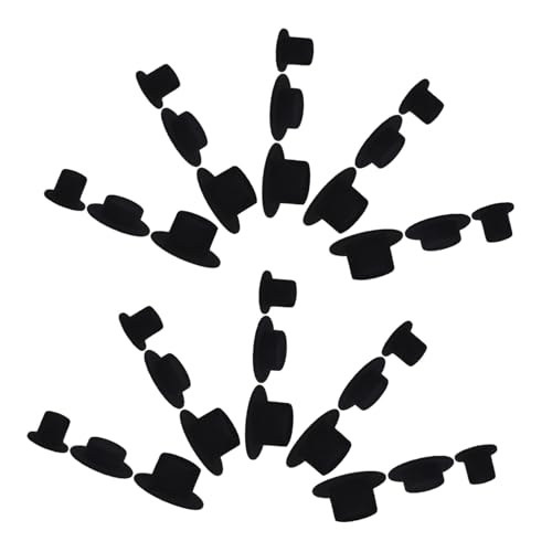 JOINPAYA 30Stücke Kreative Clown Hüte für DIY Bastelprojekte Kleine Schwarze Filzhüte für Puppen Dekoration für Partys und Festlichkeiten Vielseitiges JOINPAYA 30Stücke Kreative Clown Hüte für DIY Bastelprojekte Kleine Schwarze Filzhüte für Puppen Dekoration für Partys und Festlichkeiten Vielseitiges von JOINPAYA