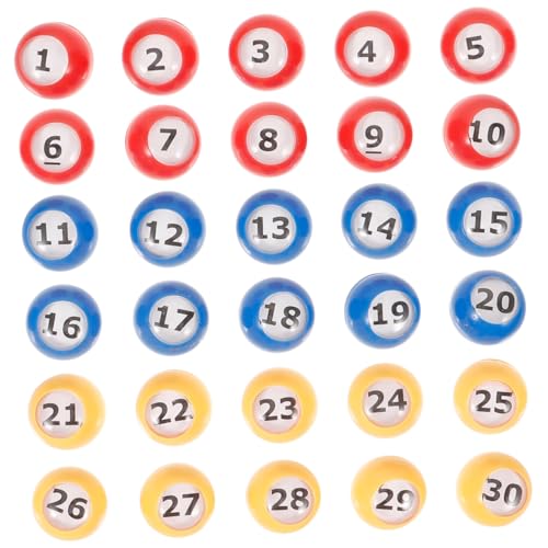 JOINPAYA Tombola-bälle Für Partys Karneval Bingo-bälle Nummeriertes Design Leuchtende Farben Leicht Farbecht von JOINPAYA