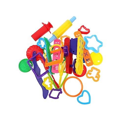 JOINPAYA 32 Stück Farbe Schlammspielzeug Herstellung Hey Bildhauerei Modellieren bastelset basteln für plastilinformen selber Machen nudel DIY plastilin Formen Plastik von JOINPAYA