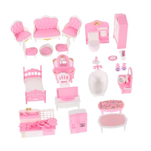 JOINPAYA 32-Teiliges Set Mini-Spielhausspielzeug Rollenspiel Set Kinderspielzeug Set Spielset für kleine Puppenstubenmöbel Puppenhaus-Miniaturen Plastik JOINPAYA 32-Teiliges Set Mini-Spielhausspielzeug Rollenspiel Set Kinderspielzeug Set Spielset für kleine Puppenstubenmöbel Puppenhaus-Miniaturen Plastik von JOINPAYA