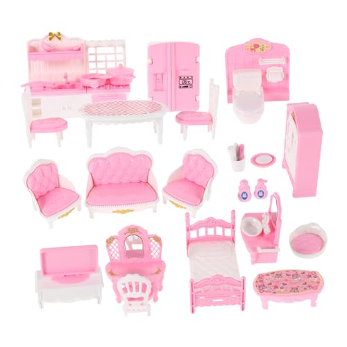 JOINPAYA Puppenhaus-zubehör-möbelset 32-teiliges Miniatur-kit Für Kinder Mit Vintage-Schreibtisch Schlafsofa Modernem Spielzeug von JOINPAYA