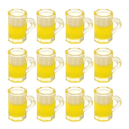 JOINPAYA 36 Stück Simulation Bierkrug Dekoration Schlafzimmer Bedroom Decoration Getränkedekoration Layout-Szenendekor biergläser kleines schmücken kleine Hausbierkrüge Harz von JOINPAYA