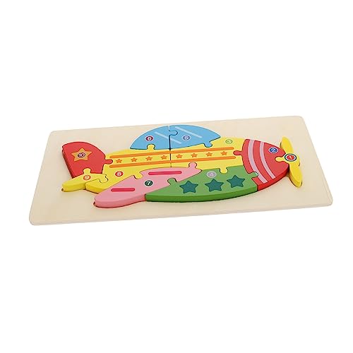 JOINPAYA 3D-Dreidimensionalpuzzlespielzeug entwicklung kindliche entwicklung spielzeuge laubsägen für Cartoon-Flugzeug-Puzzle- 3D-Puzzle- hölzern von JOINPAYA