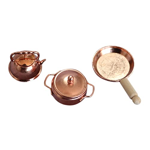 JOINPAYA Mini Suppentopf Wasserkocher Pan Set Maßstab 112 Puppenhaus Spielzeug Küche Zubehör JOINPAYA Mini Suppentopf Wasserkocher Pan Set Maßstab 112 Puppenhaus Spielzeug Küche Zubehör von JOINPAYA