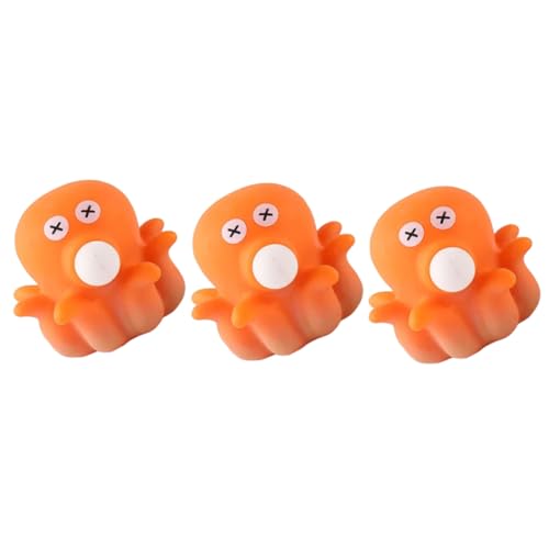 JOINPAYA 3St Prise Musik für kinderspielzeug Erwachsenen stressabbau spielzeuge dehnbares für den Haushalt Cartoon- Orange von JOINPAYA