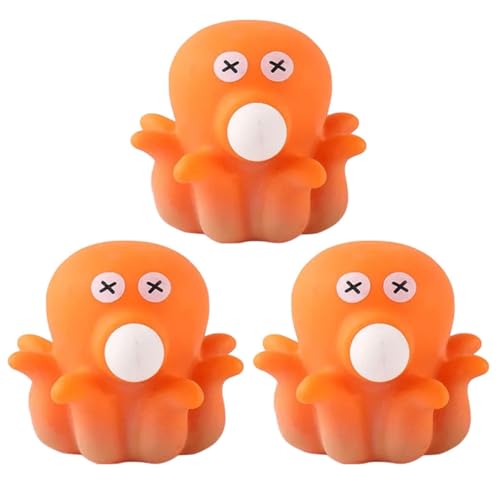JOINPAYA 3St Prise Musik für kinderspielzeug Toys Kreatives Langlebiges spielzeuge dehnbares Quetschspielzeug in Oktopusform Orange JOINPAYA 3St Prise Musik für kinderspielzeug Toys Kreatives Langlebiges spielzeuge dehnbares Quetschspielzeug in Oktopusform Orange von JOINPAYA